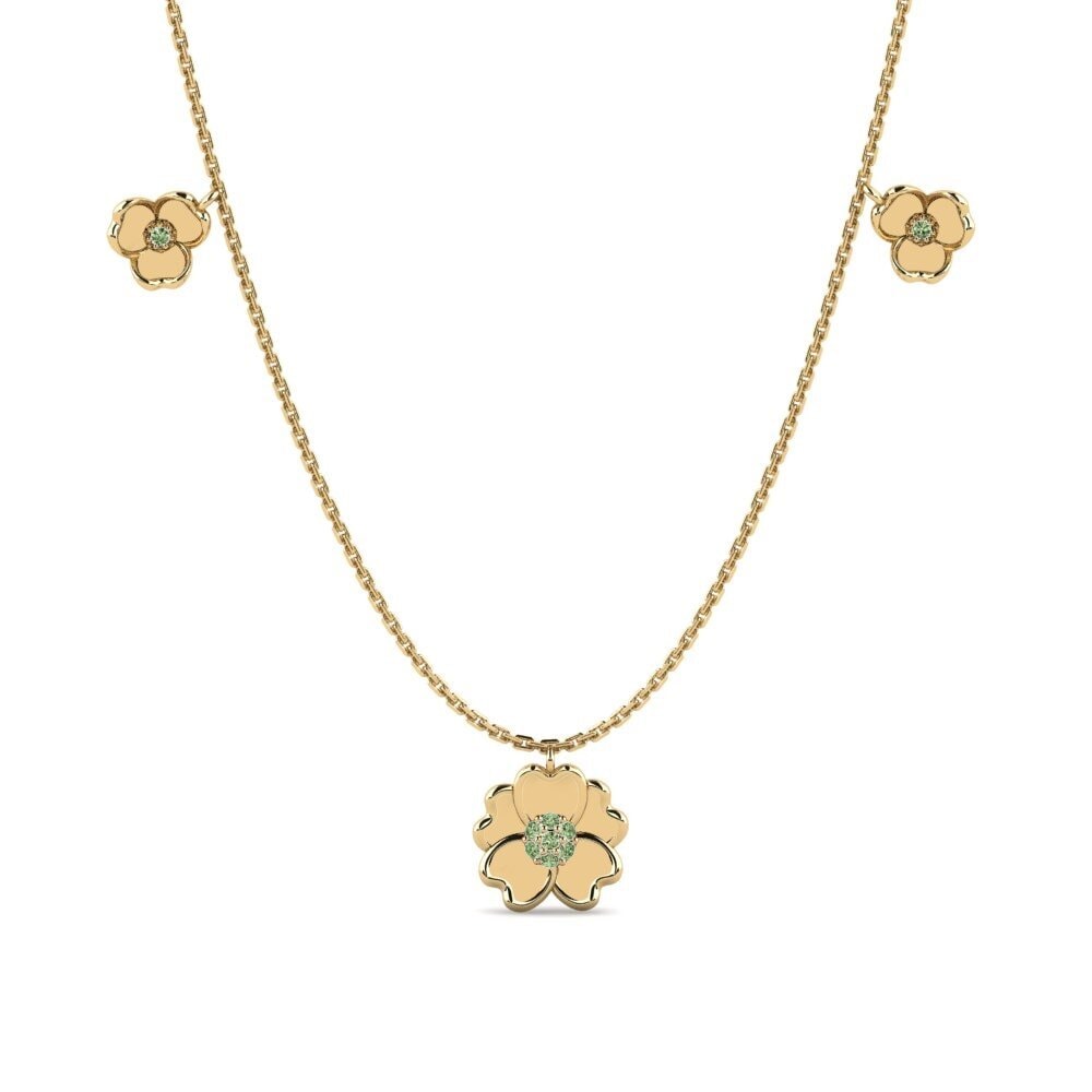 Green Diamond Women's Necklace Differentiate