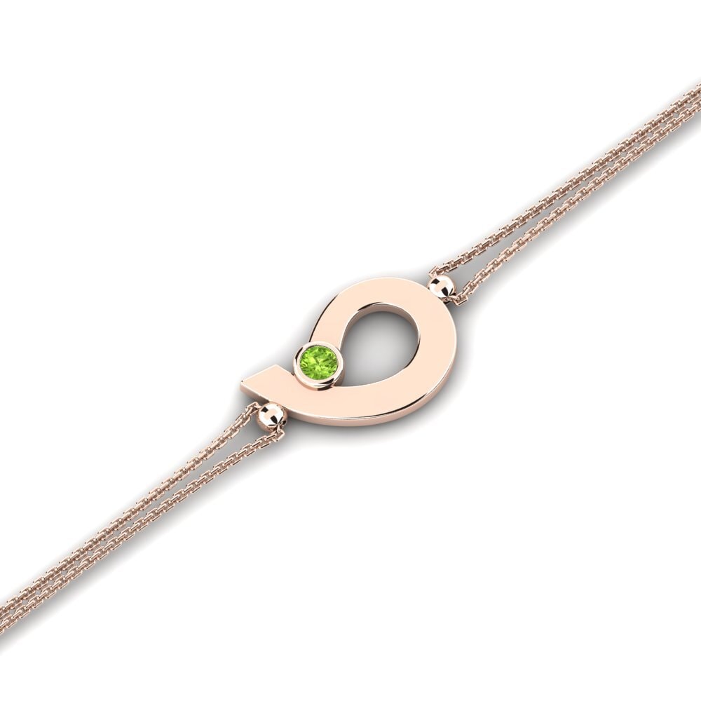 9ct Rose Gold Peridot Women's Bracelet Dificil