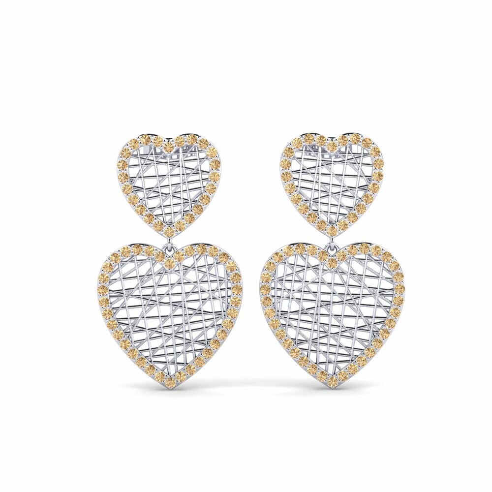 Diamante Marrón Pendiente de mujer Digs