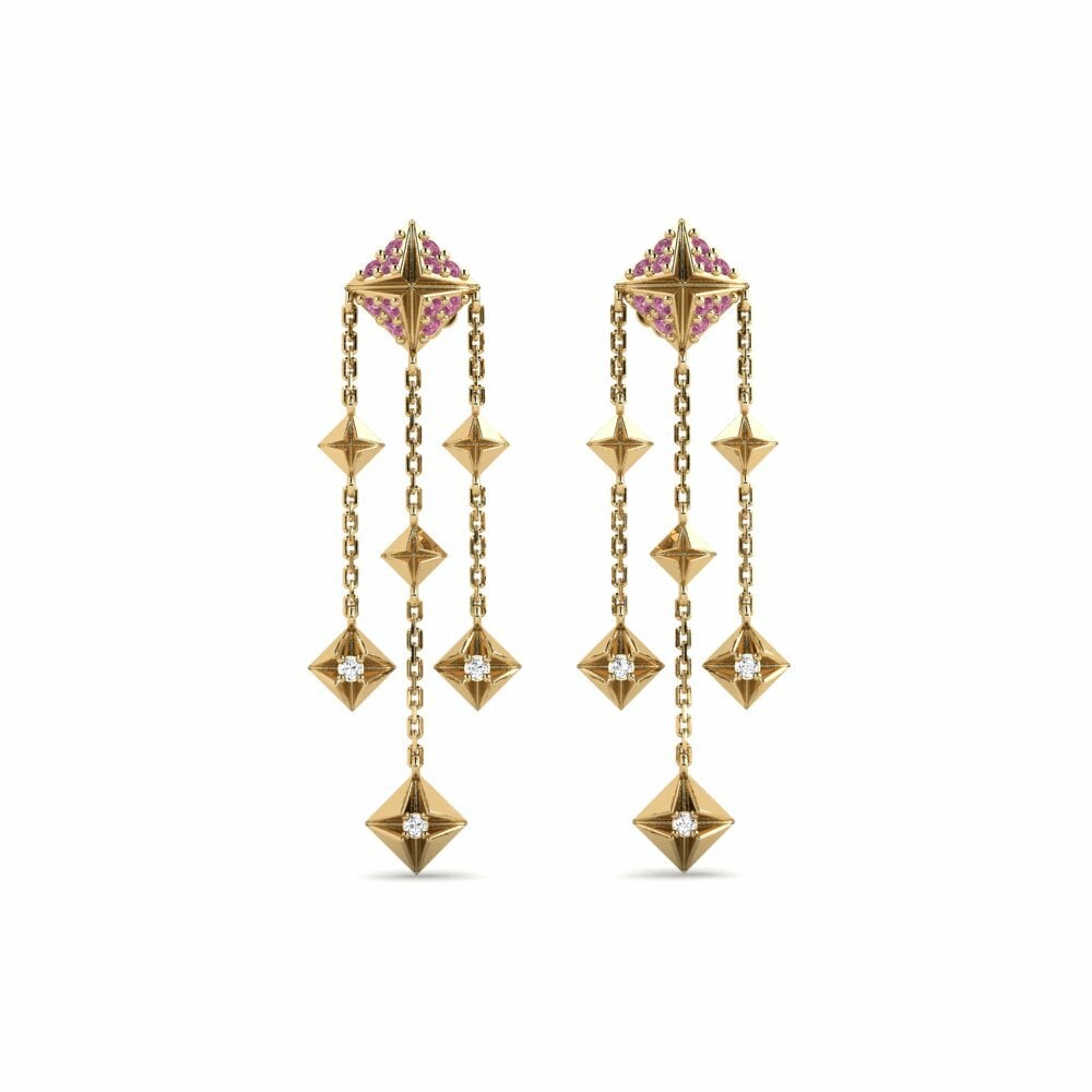 Rhodolite Garnet Women's Earring Dika