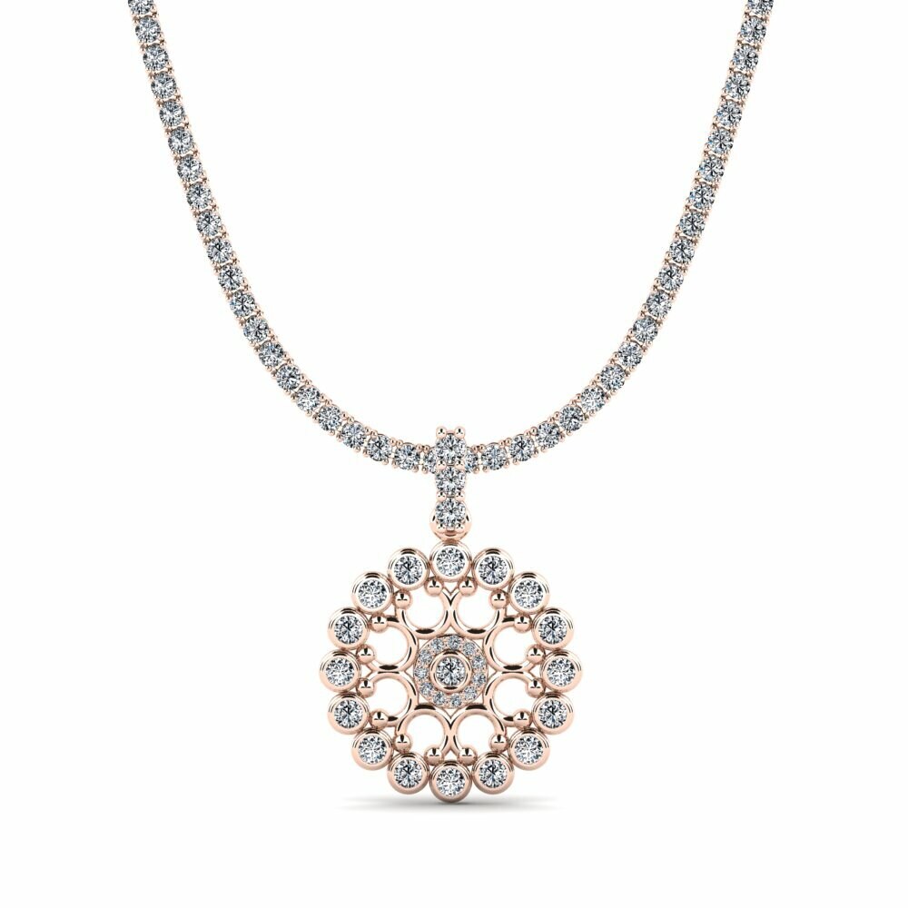 14ct Rose Gold Tennis Diline