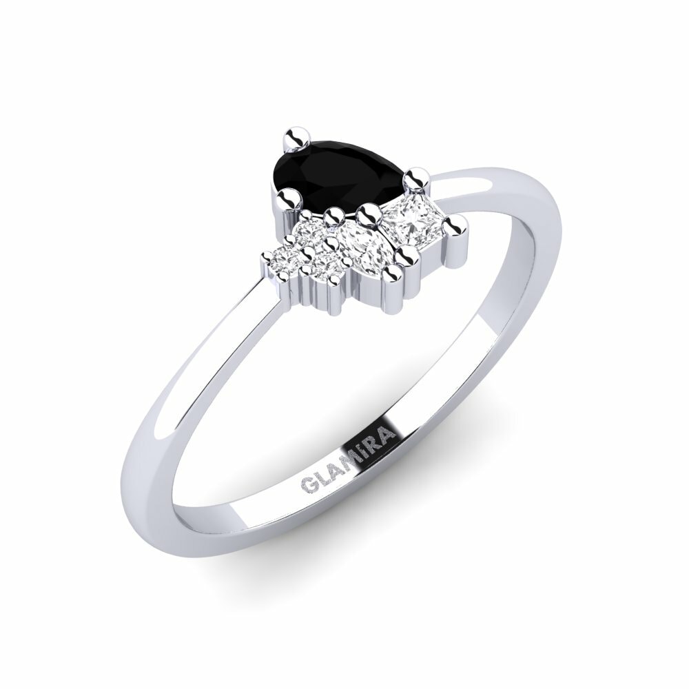 Zwarte Saffier Ringen Disglair