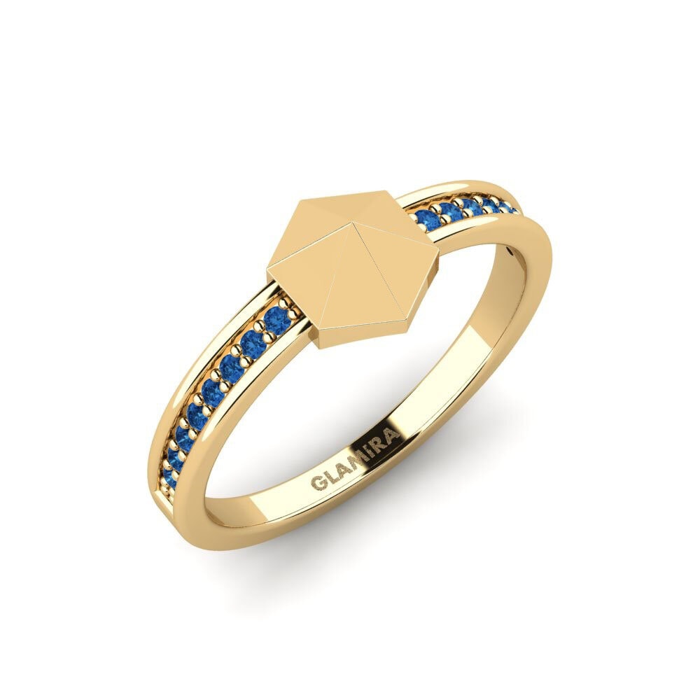Dark Blue Zirconia Ring Disisa