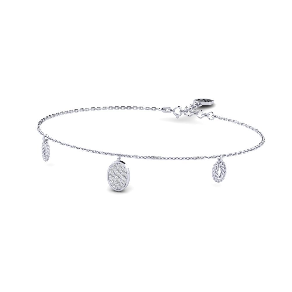 Platine 950 Diamant Bracelet pour femme Display