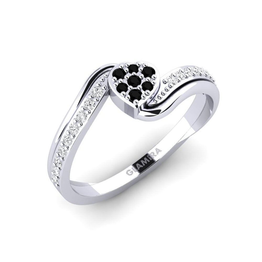 Zwarte Saffier Ringen Distinctive