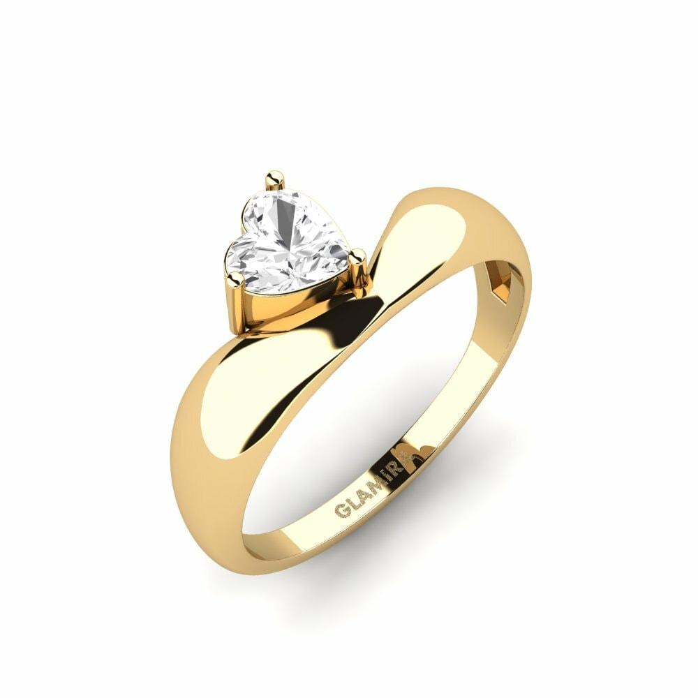 Oro Giallo 375 Anello di fidanzamento Distinctivelly