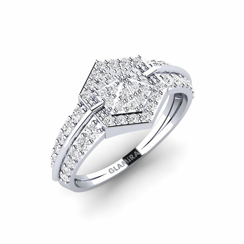 18ct White Gold Ring Divinando