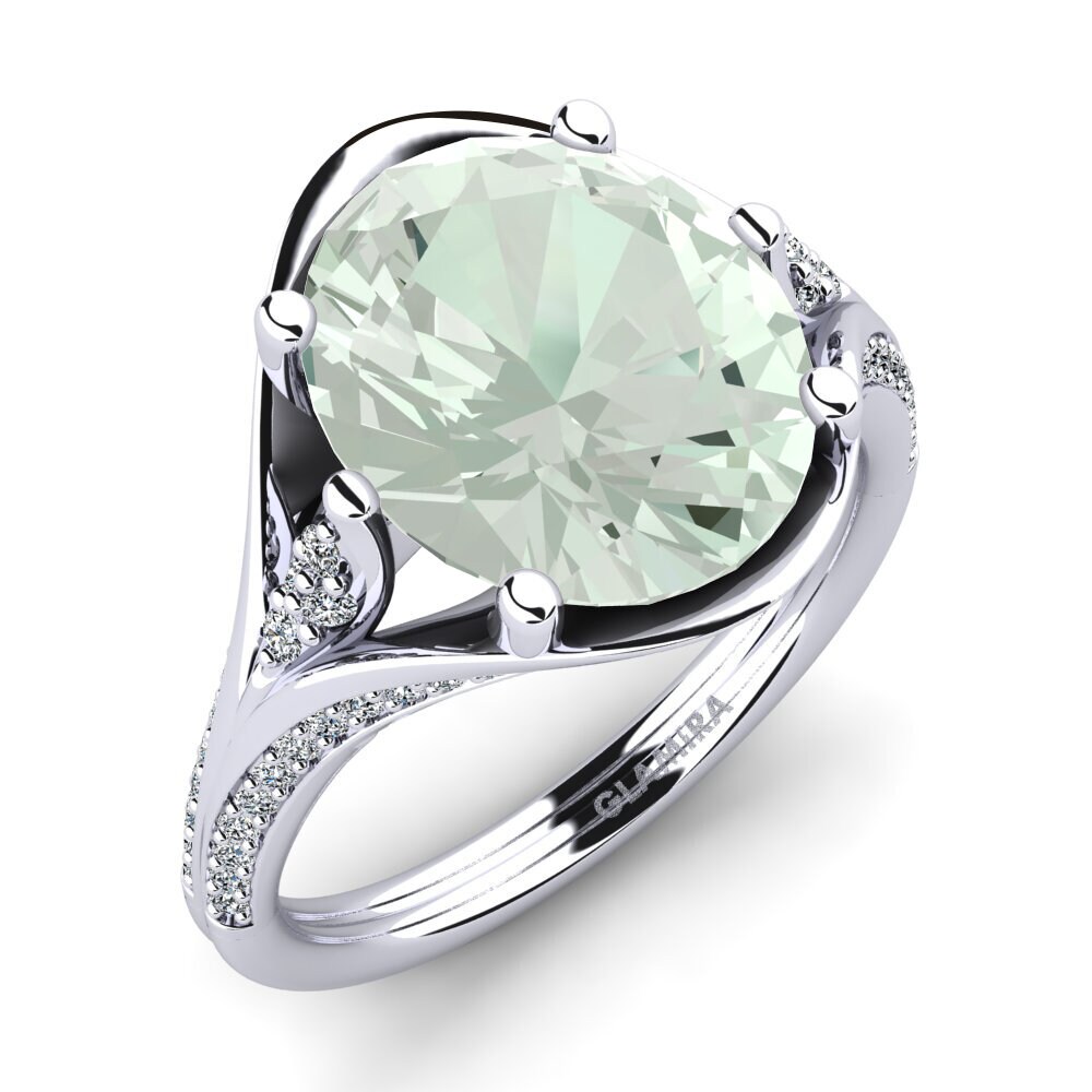 Améthyste Verte Bague Djamila