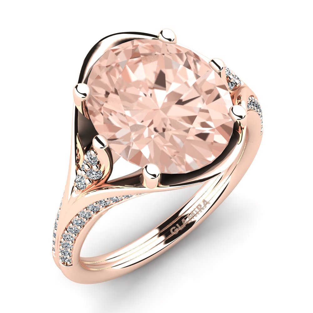 14ct Rose Gold Morganite Ring Djamila