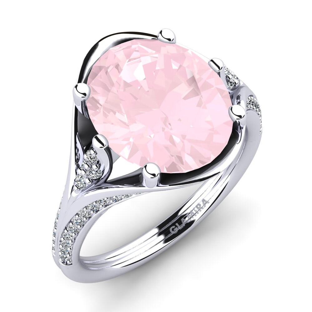 Quartz Rose Bague Djamila