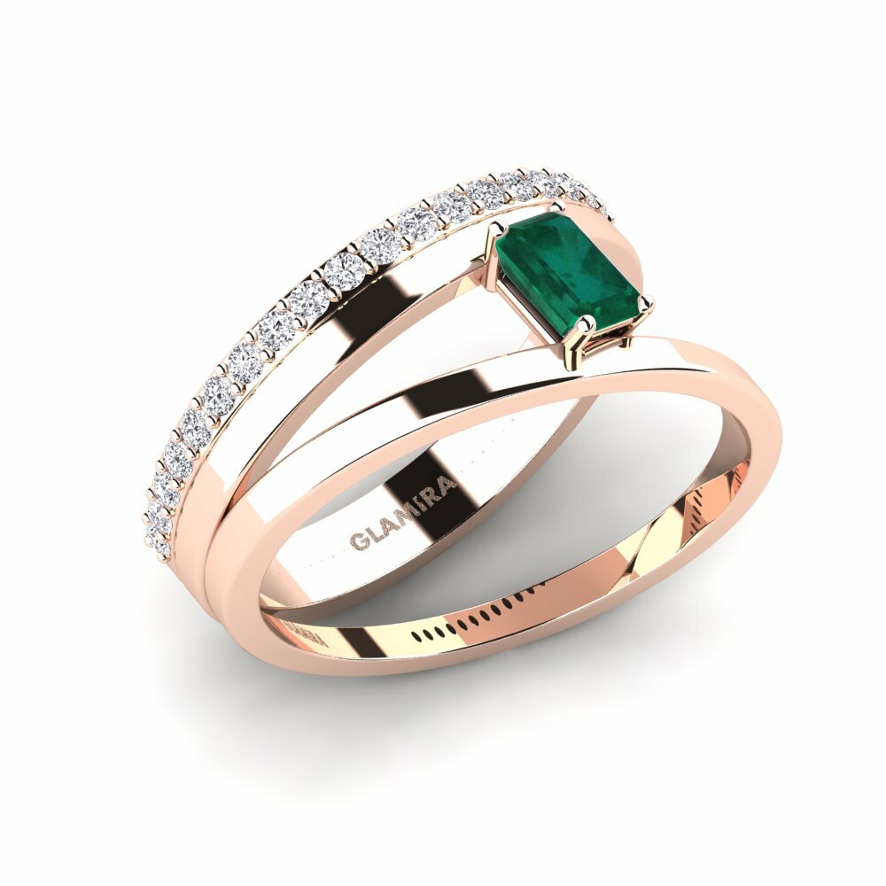18K Rood Goud Verlovingsring Dmlas