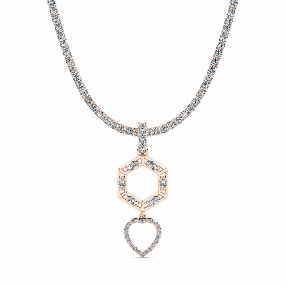 14ct Rose Gold Tennis Dnobidup