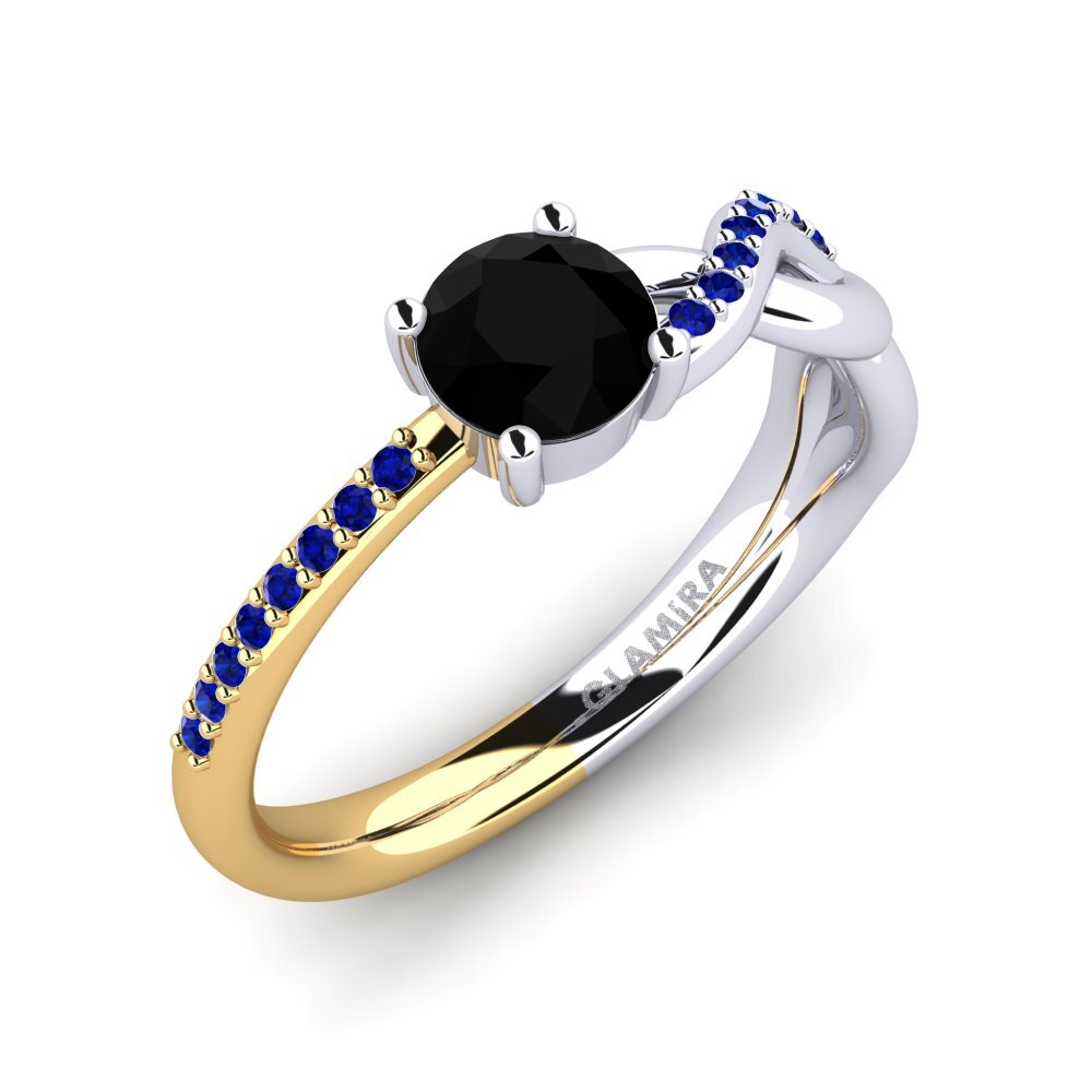 14ct White & Yellow Gold Engagement Ring Dobrila