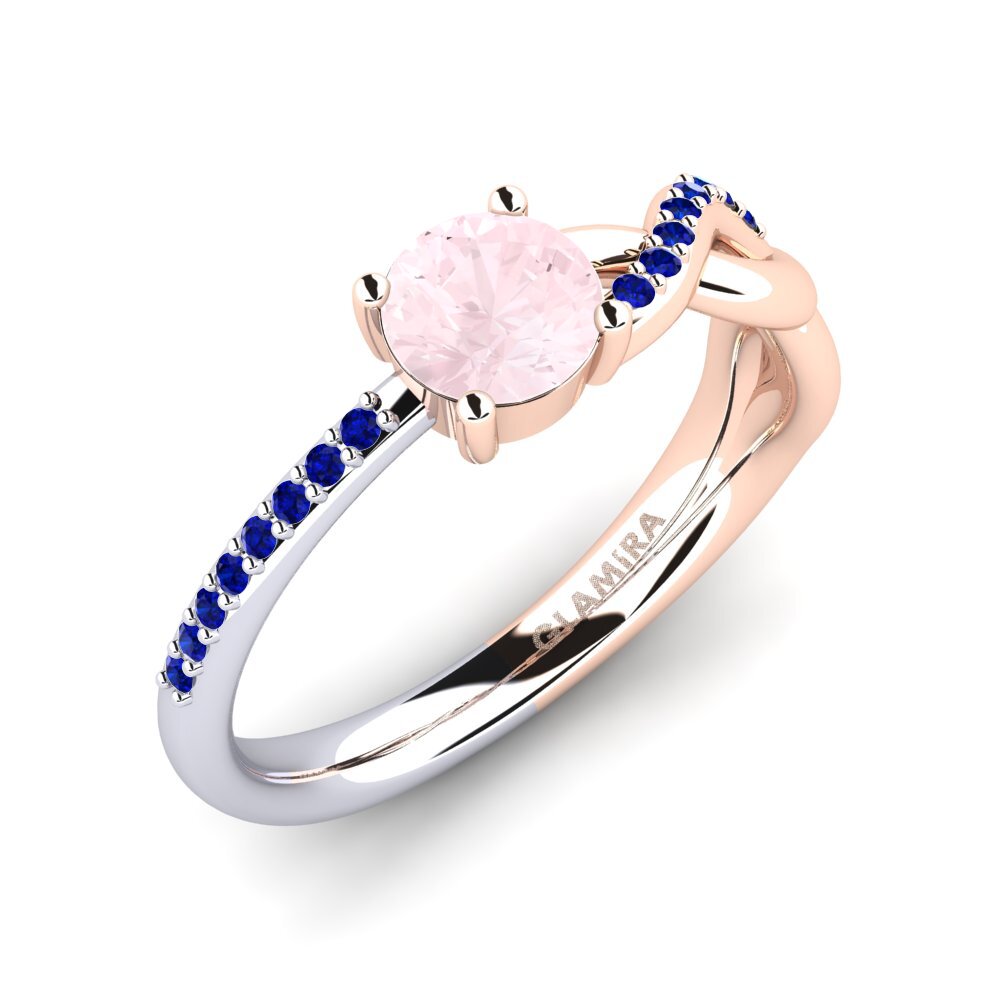 18K Rose & White Gold Engagement Ring Dobrila