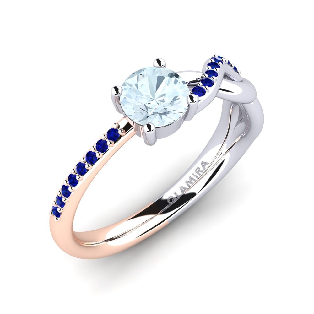 14ct White / Rose Gold Engagement Ring Dobrila