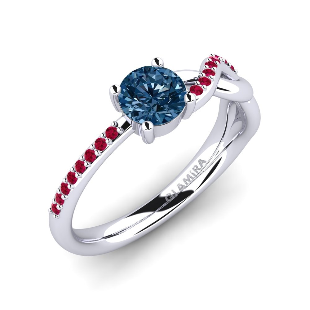 Blauwe Diamant Verlovingsring Dobrila