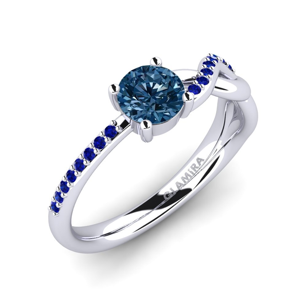 Blue Diamond Engagement Ring Dobrila
