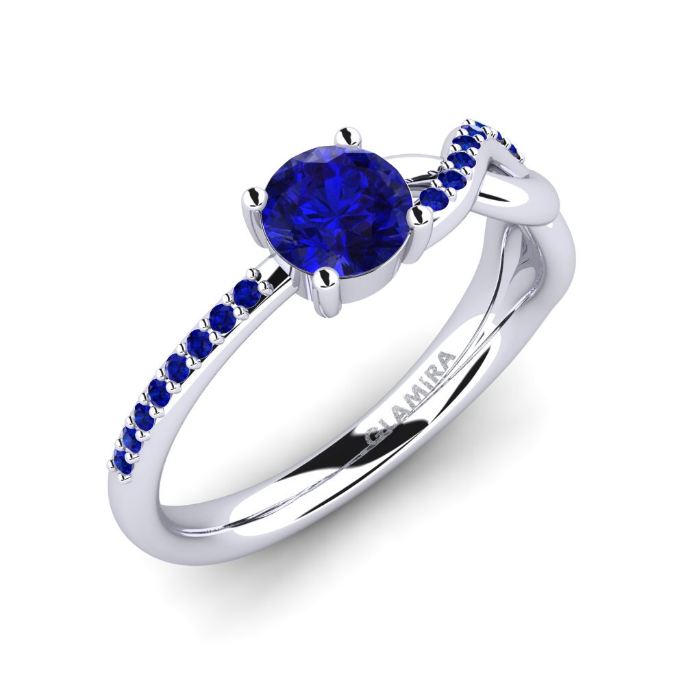 Sapphire (Lab Created) Engagement Ring Dobrila