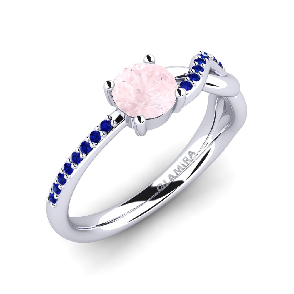 Rose Quartz Engagement Ring Dobrila