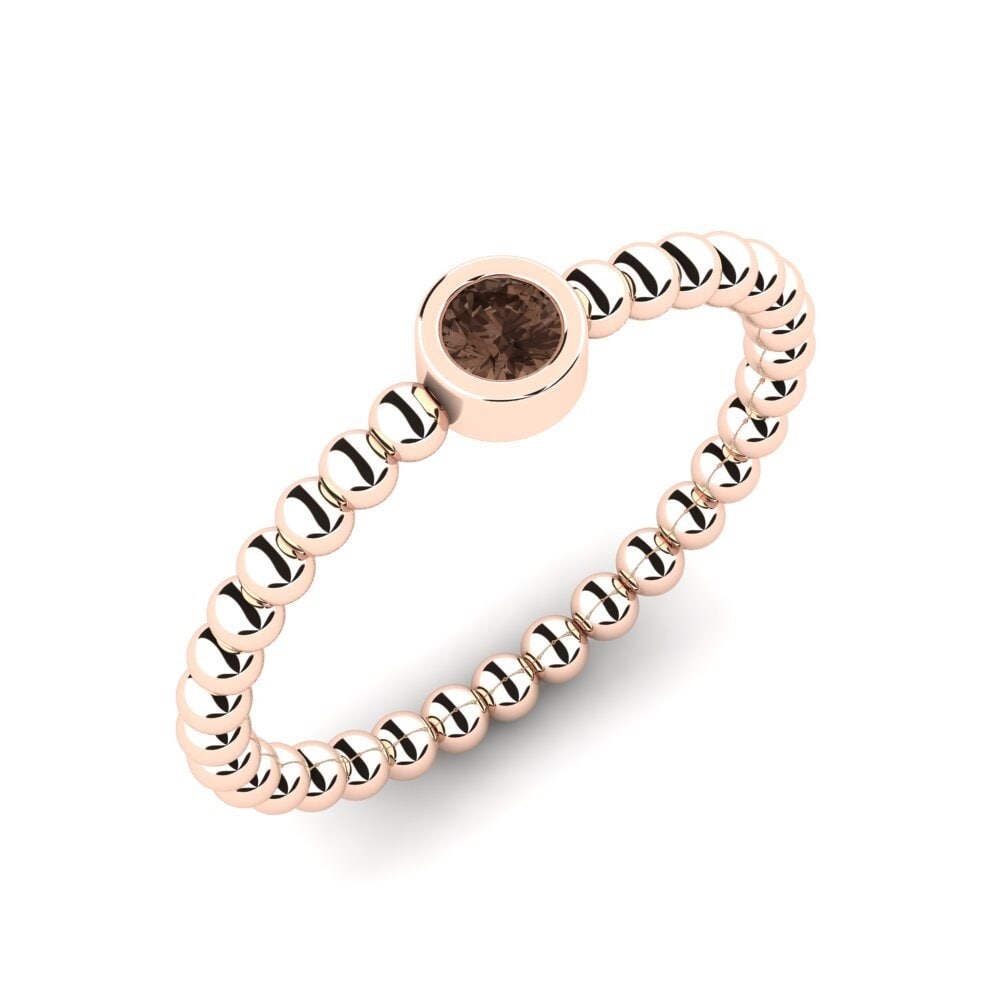 14k Rose Gold Smoky Quartz Ring Docteu