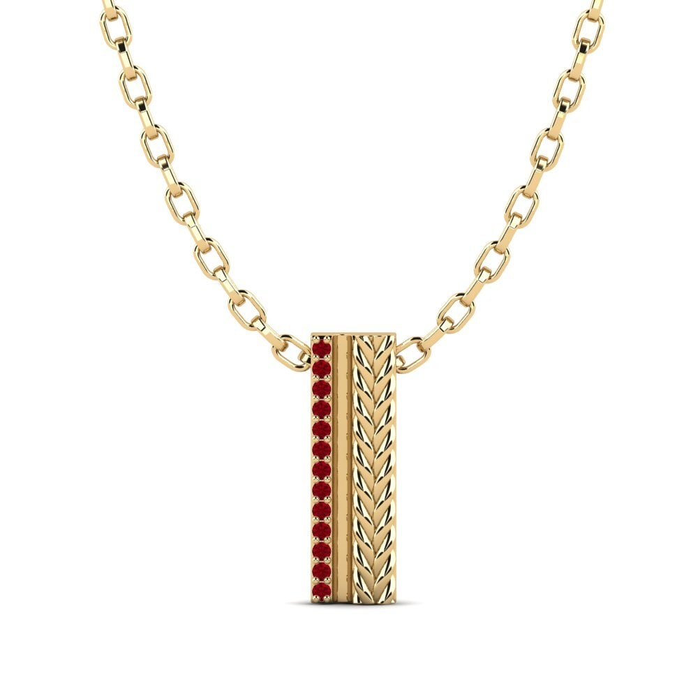 Red Zirconia Men's Pendant Dole
