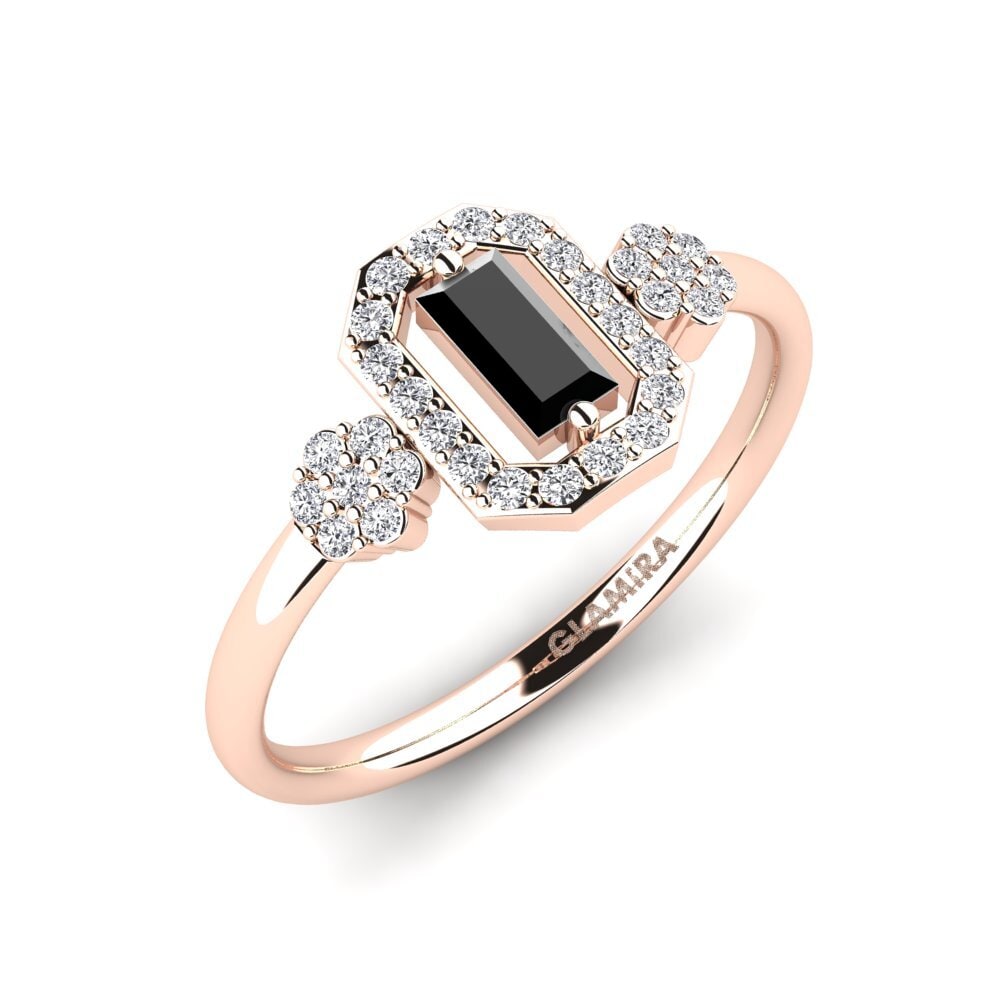 Black Onyx Engagement Ring Doll