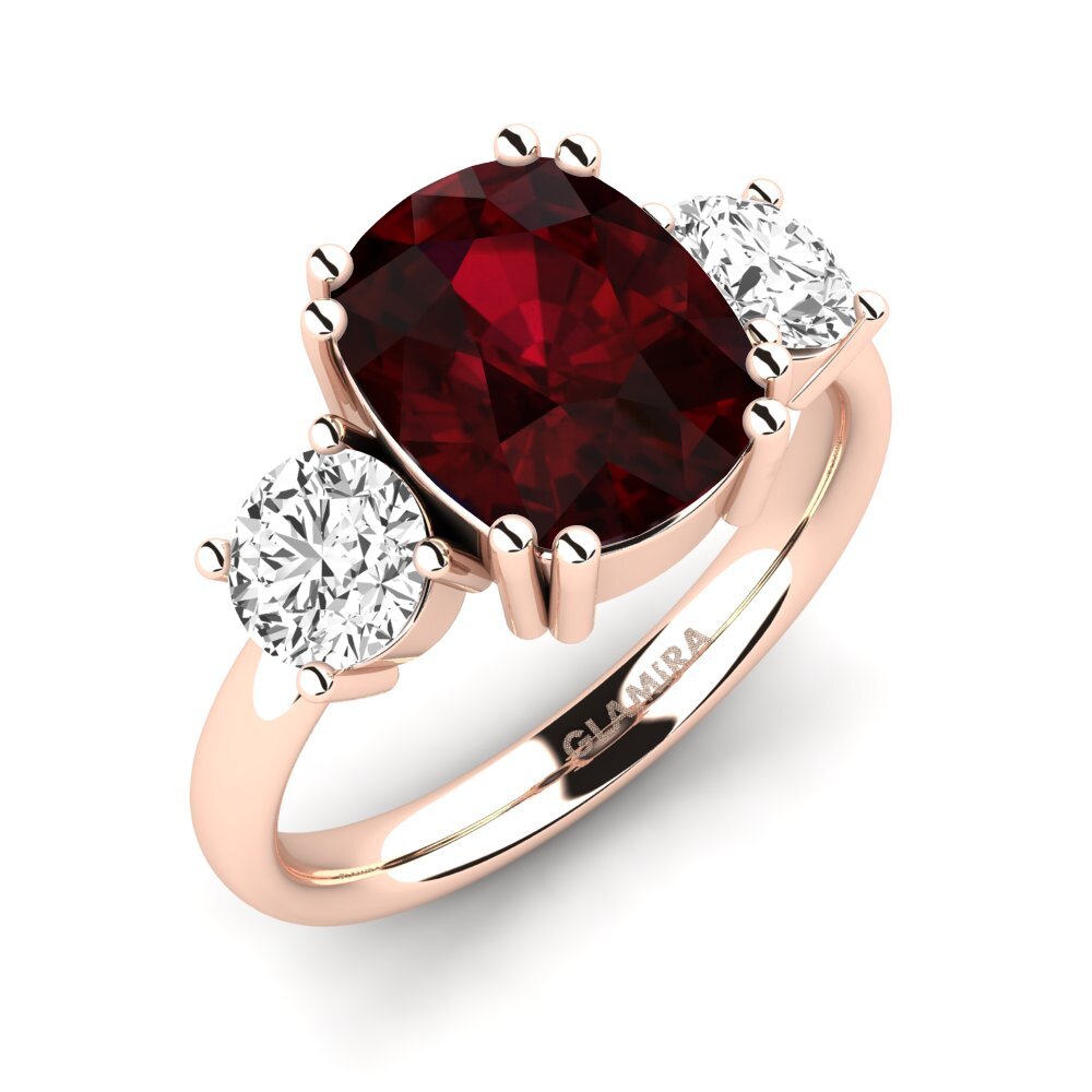 9k Oro Rosa Anillo Domela