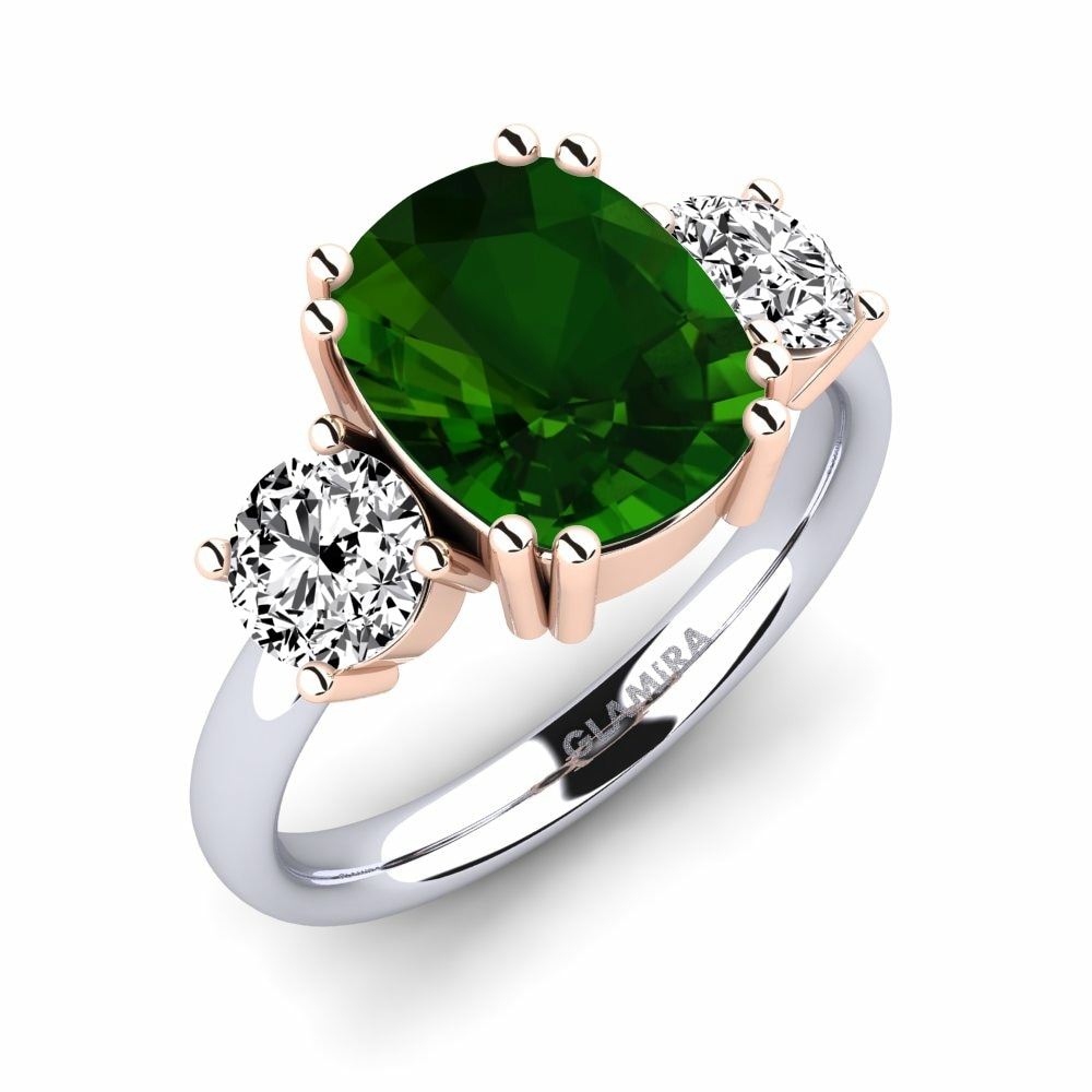 Zöld turmalin Gyűrű Domela