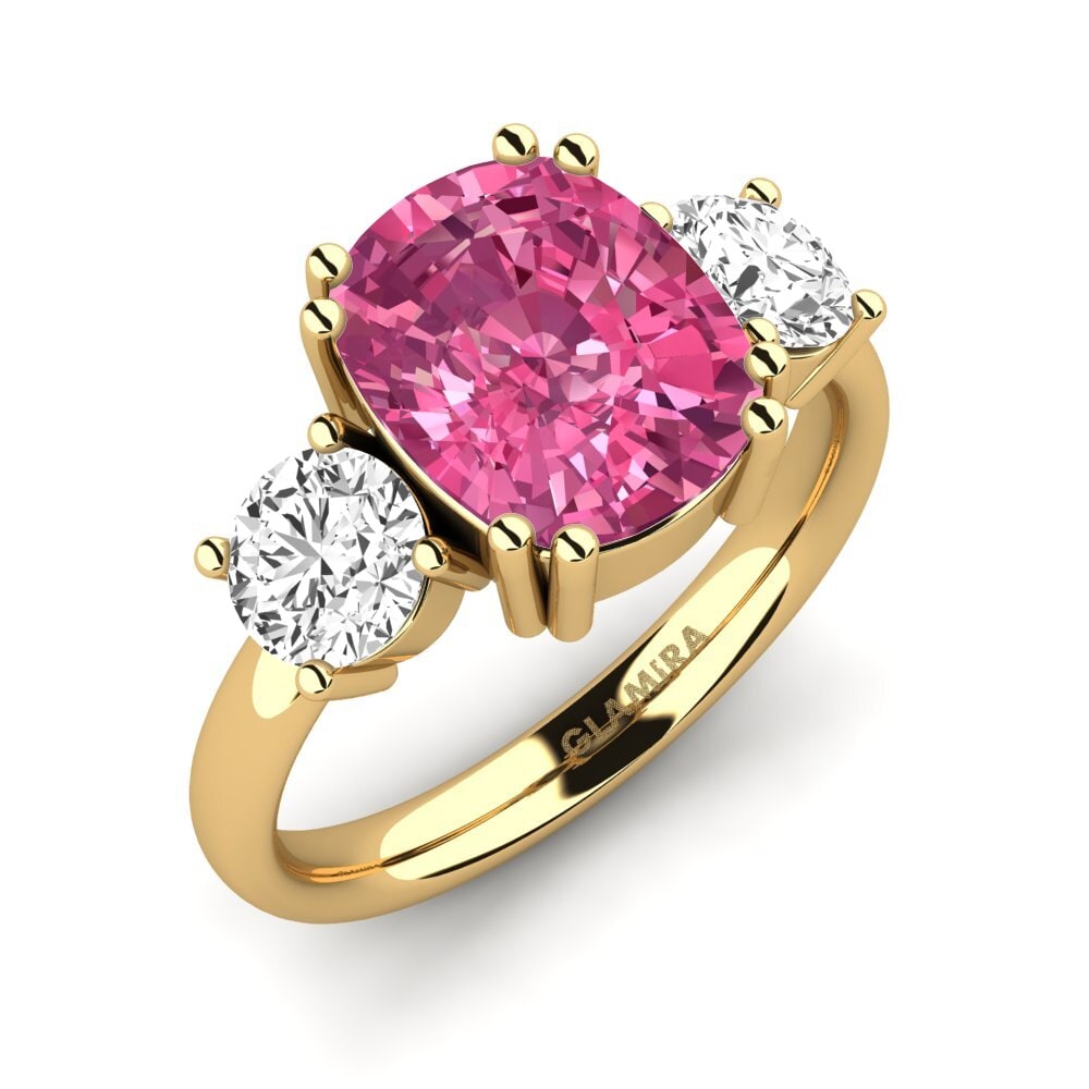14k Oro Amarillo Anillo Domela