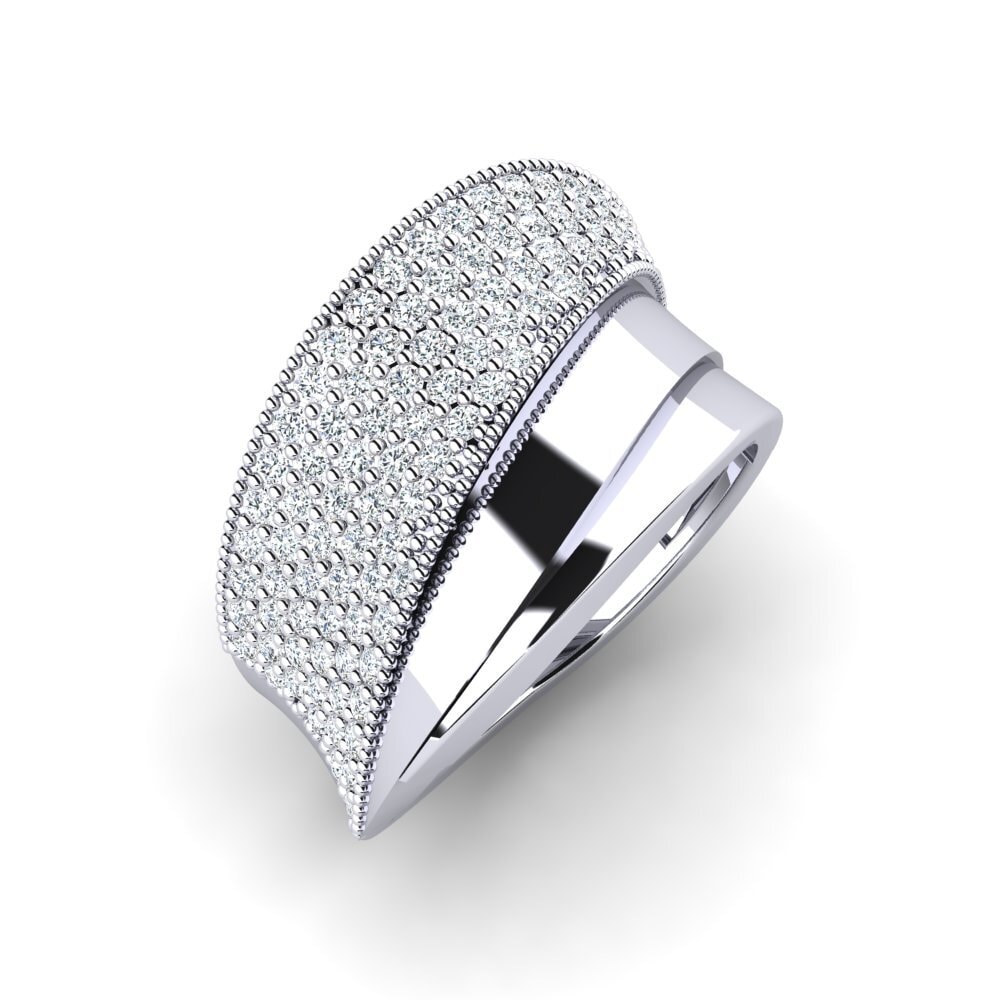 Bague Femme En Or Blanc 585 - Tanzanite Naturelle 1,35 Ct - Taille 54 - Neuf Avec Emballage