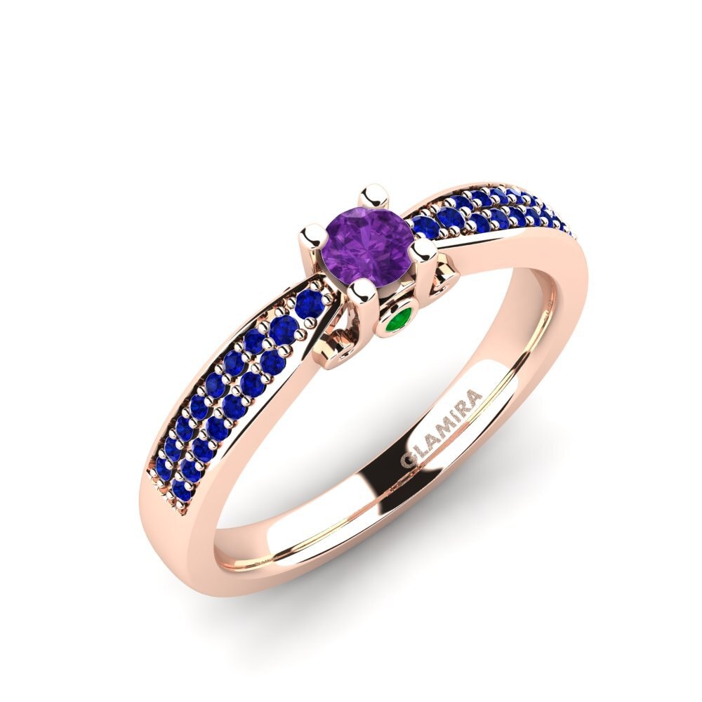 14ct Rose Gold Engagement Ring Donielle 0.16 crt