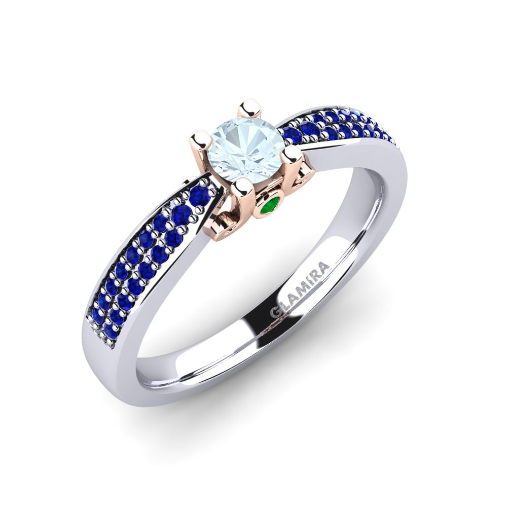 18k White & Rose Gold Engagement Ring Donielle 0.25 crt