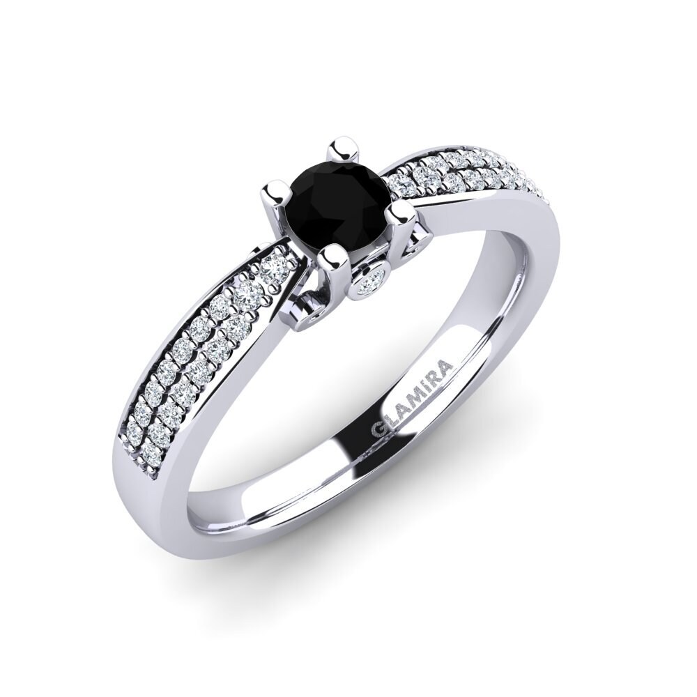 Black Onyx Engagement Ring Donielle 0.25 crt