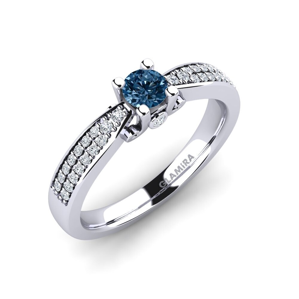Blue Diamond Engagement Ring Donielle 0.25 crt