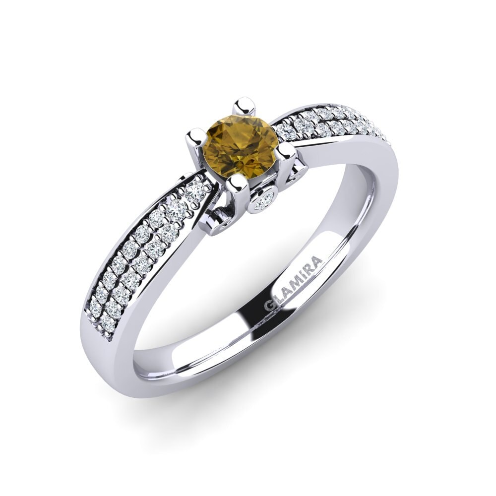 Brown Zircon Engagement Ring Donielle 0.25 crt