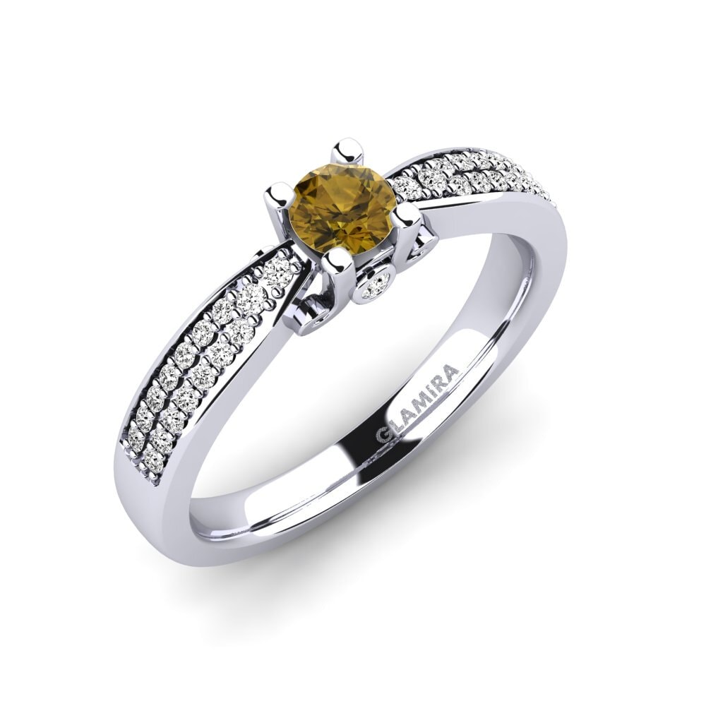 Brown Zircon Engagement Ring Donielle 0.25 crt