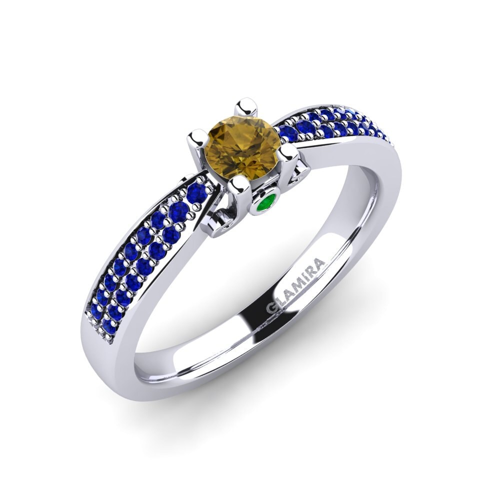 Brown Zircon Engagement Ring Donielle 0.25 crt