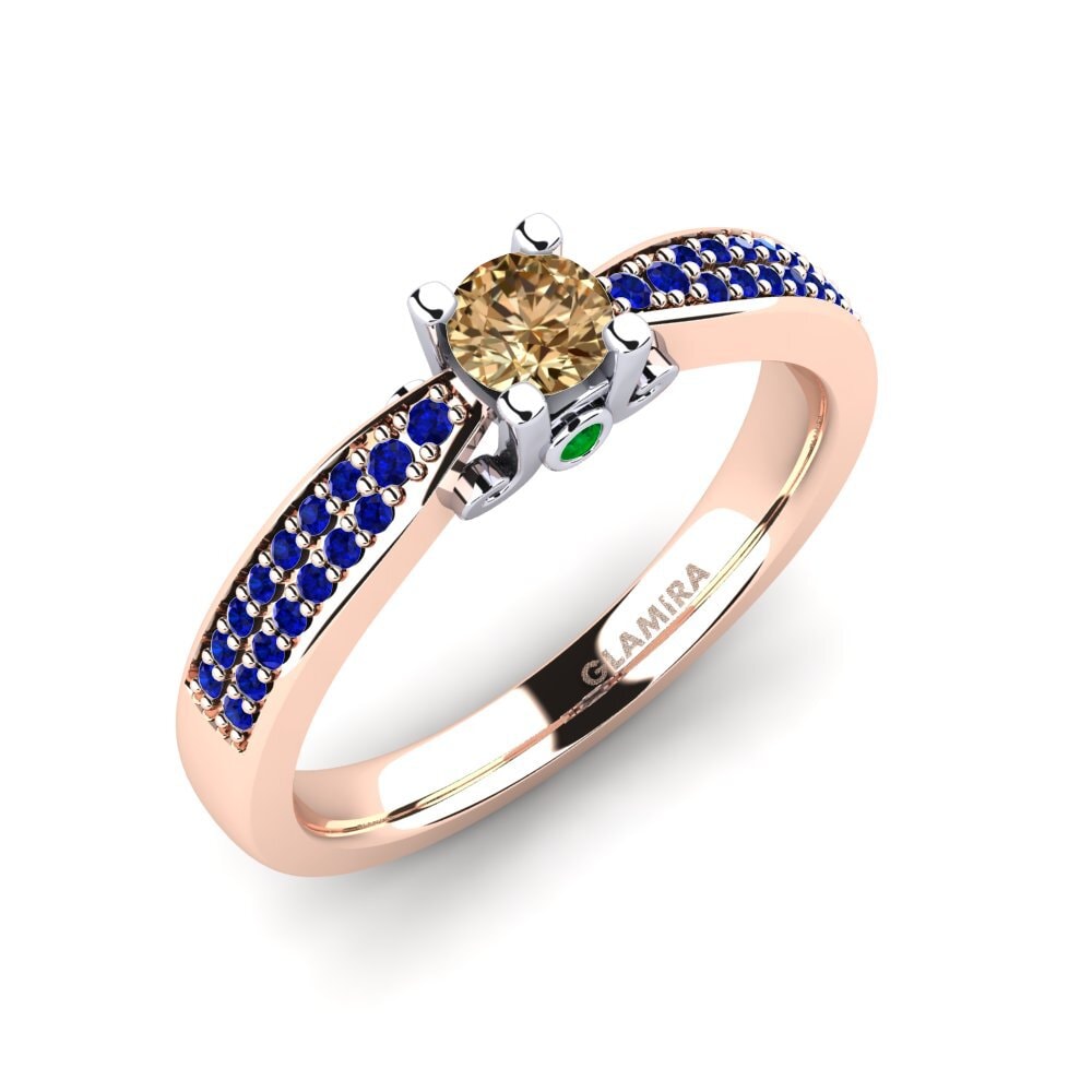 18ct Rose & White Gold Engagement Ring Donielle 0.25 crt