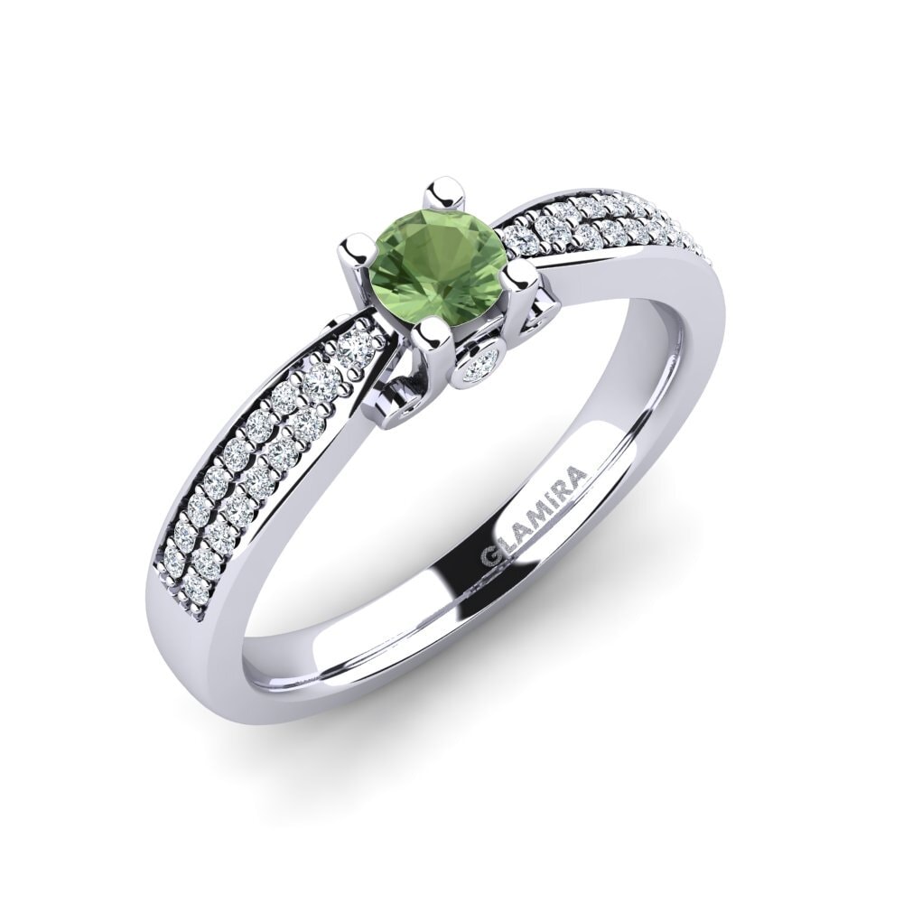 Green Sapphire Engagement Ring Donielle 0.25 crt