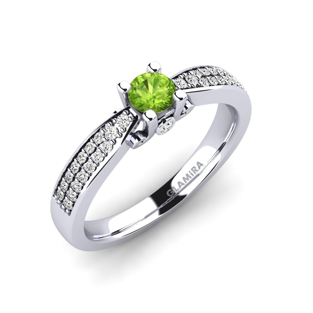 Peridoto Anillo de compromiso Donielle 0.25 crt