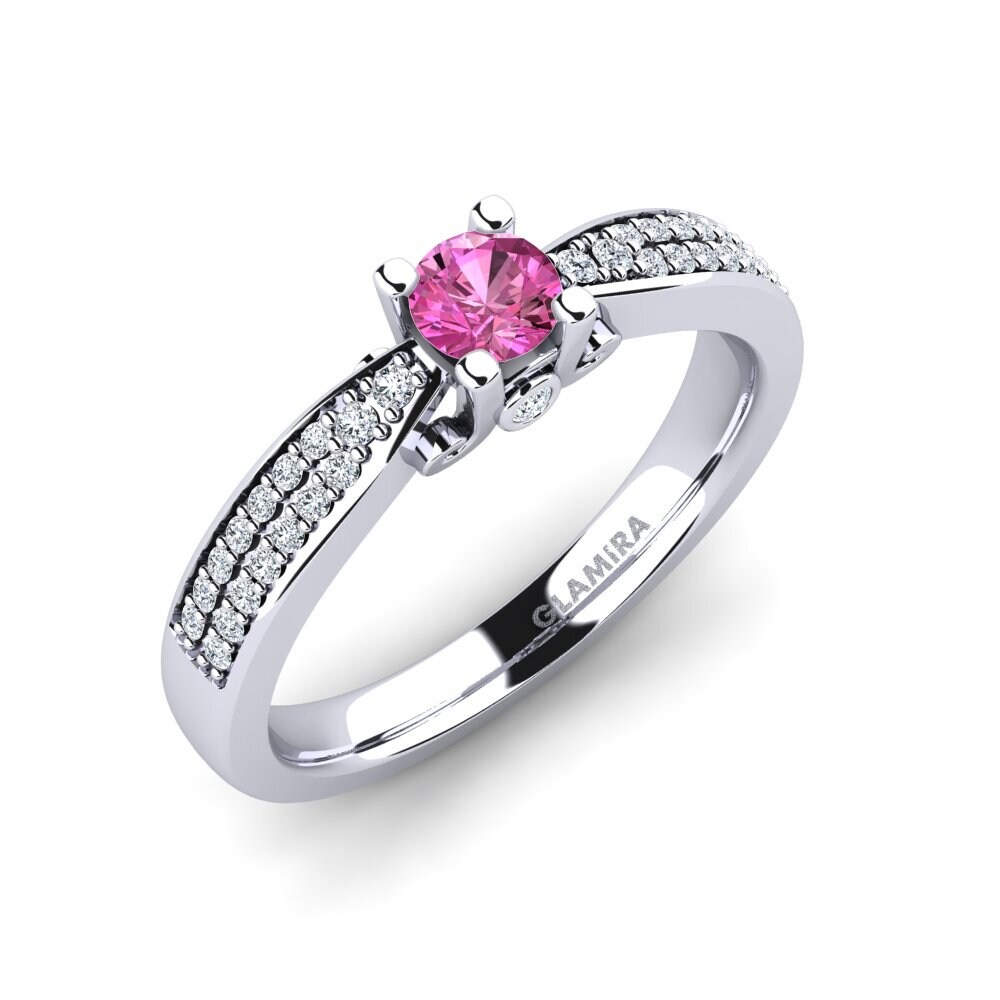Pink Topaz Engagement Ring Donielle 0.25 crt