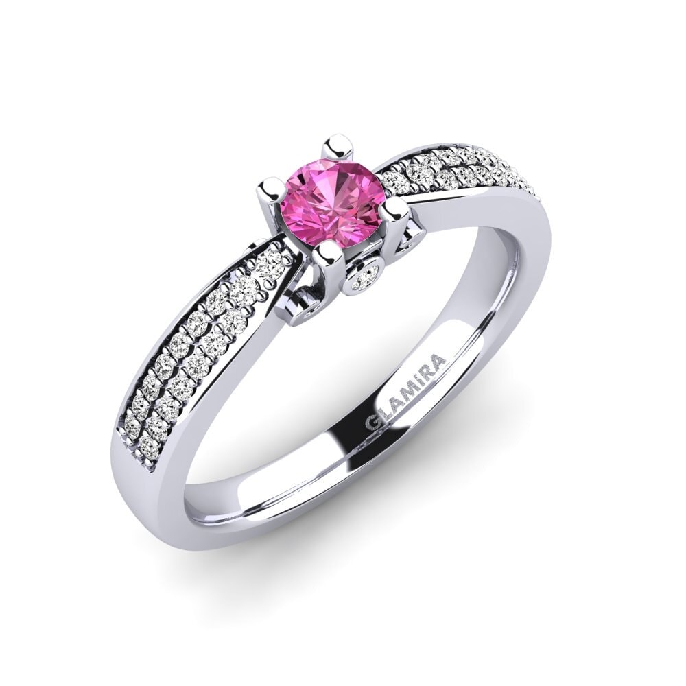 Pink Topaz Engagement Ring Donielle 0.25 crt
