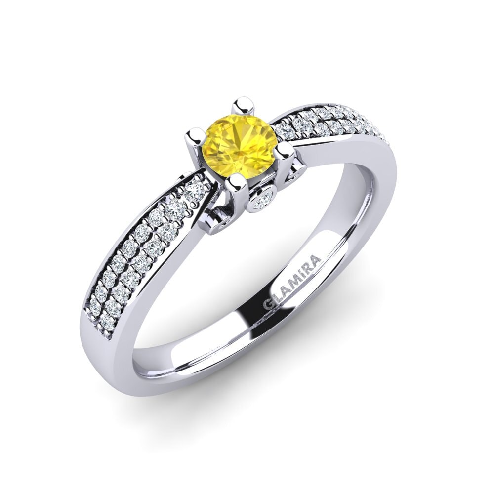 Yellow Sapphire Engagement Ring Donielle 0.25 crt