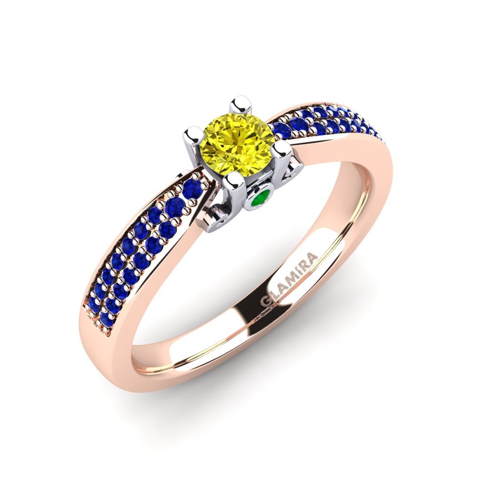 18K Rose & White Gold Engagement Ring Donielle 0.25 crt