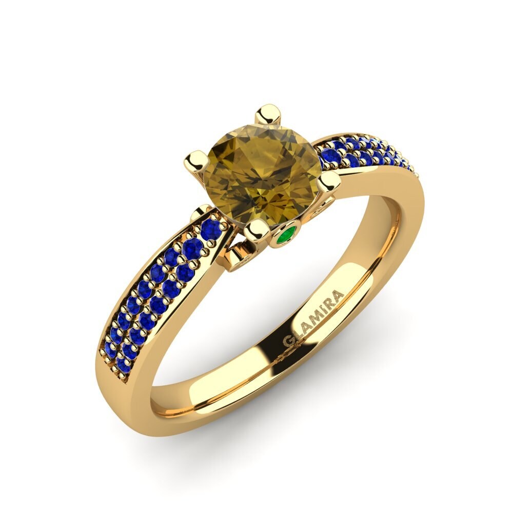 Brown Zircon Engagement Ring Donielle 0.8 crt