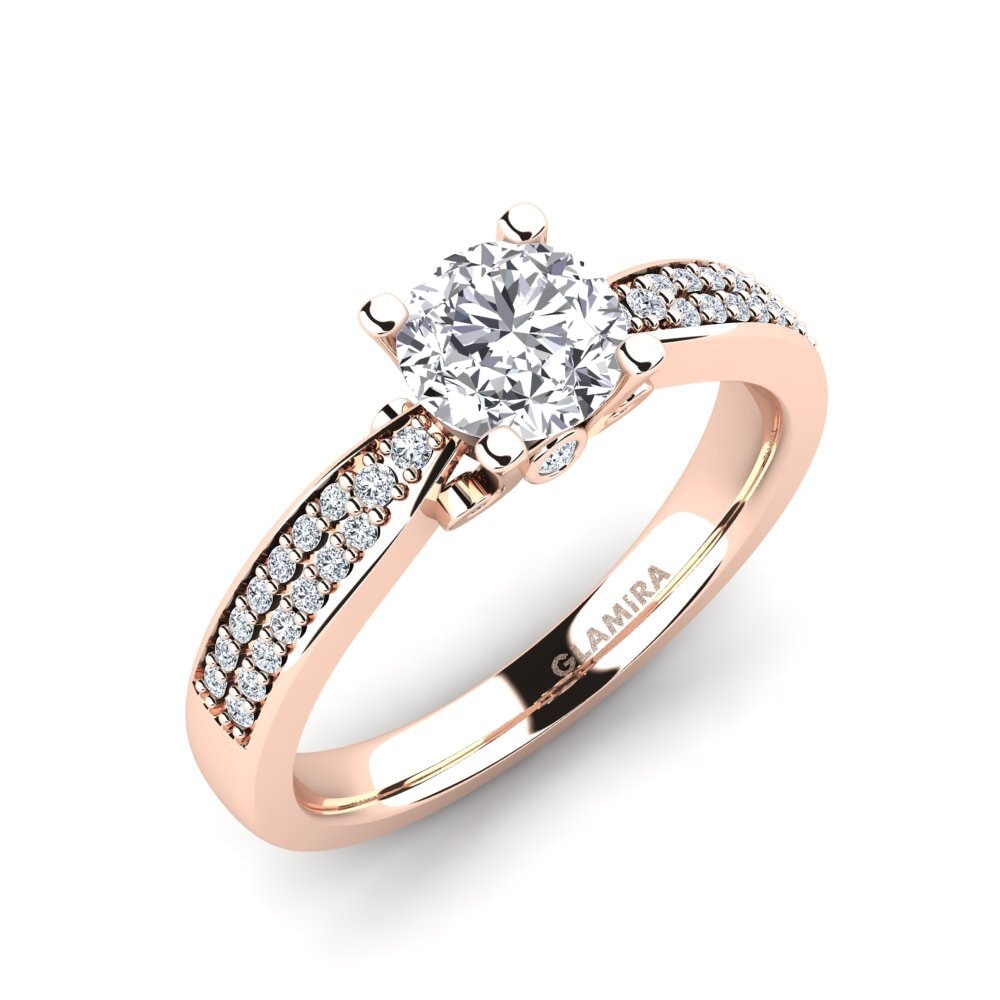 14ct Rose Gold Engagement Ring Donielle 0.8 crt