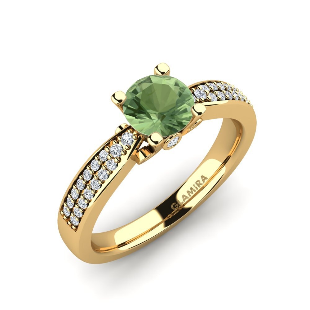 Green Sapphire Engagement Ring Donielle 0.8 crt