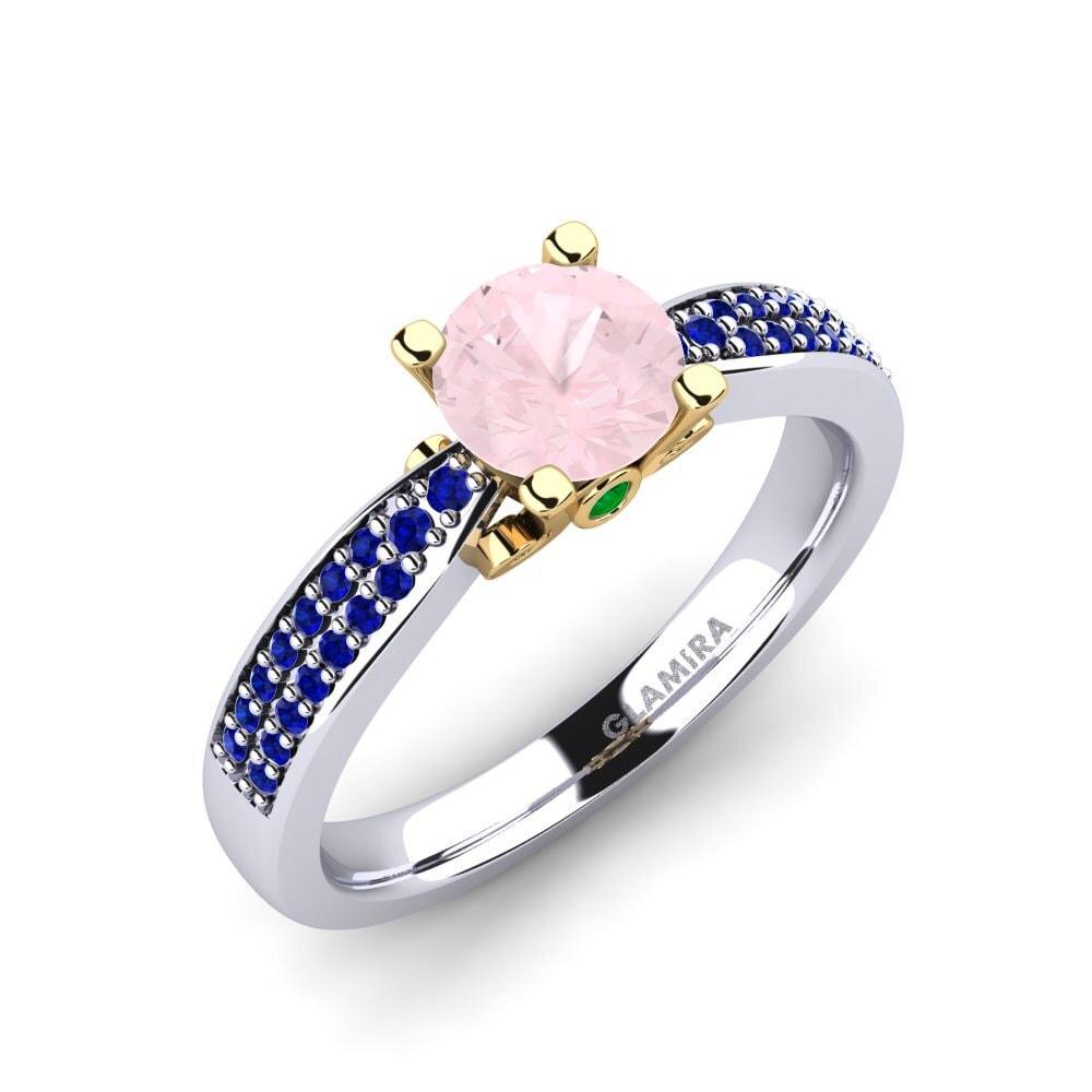 14K White & Yellow Gold Engagement Ring Donielle 0.8 crt