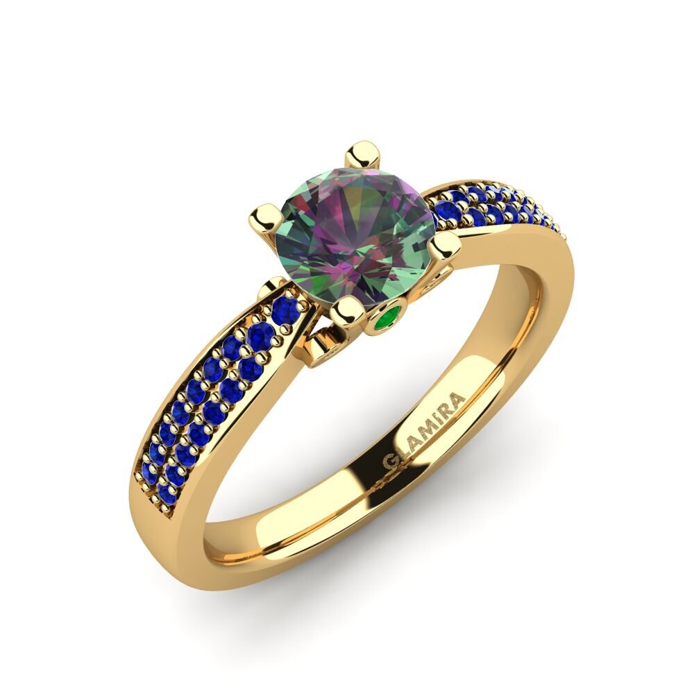 Topacio Místico Anillo de compromiso Donielle 0.8 crt