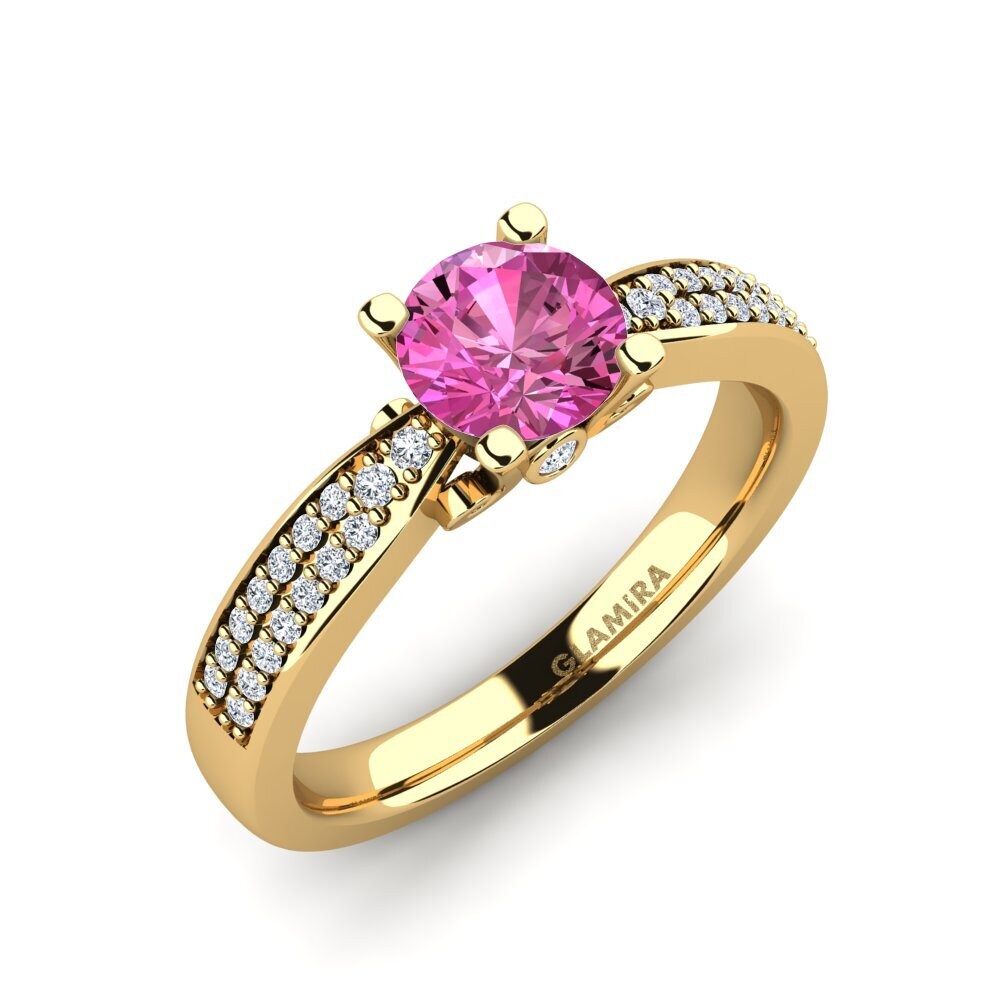 Pink Topaz Engagement Ring Donielle 0.8 crt